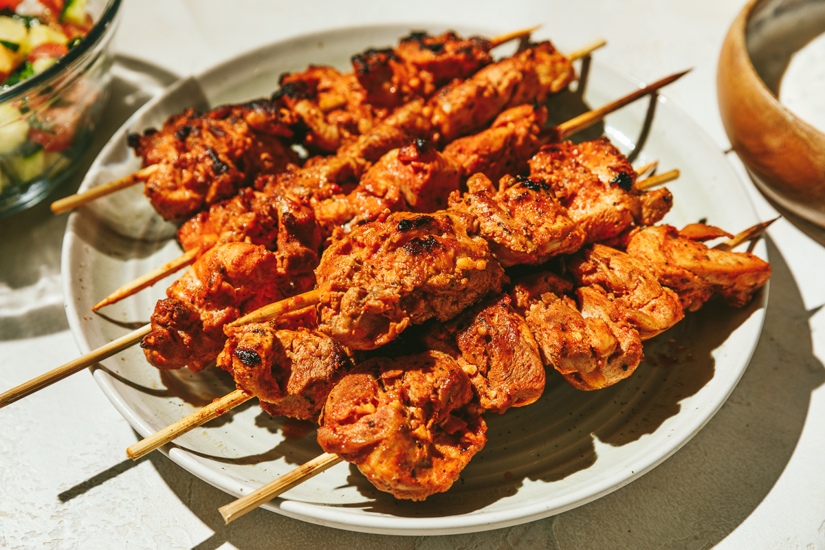 Shish Taouk Recipe (Lebanese Chicken Skewers) - Shred Happens