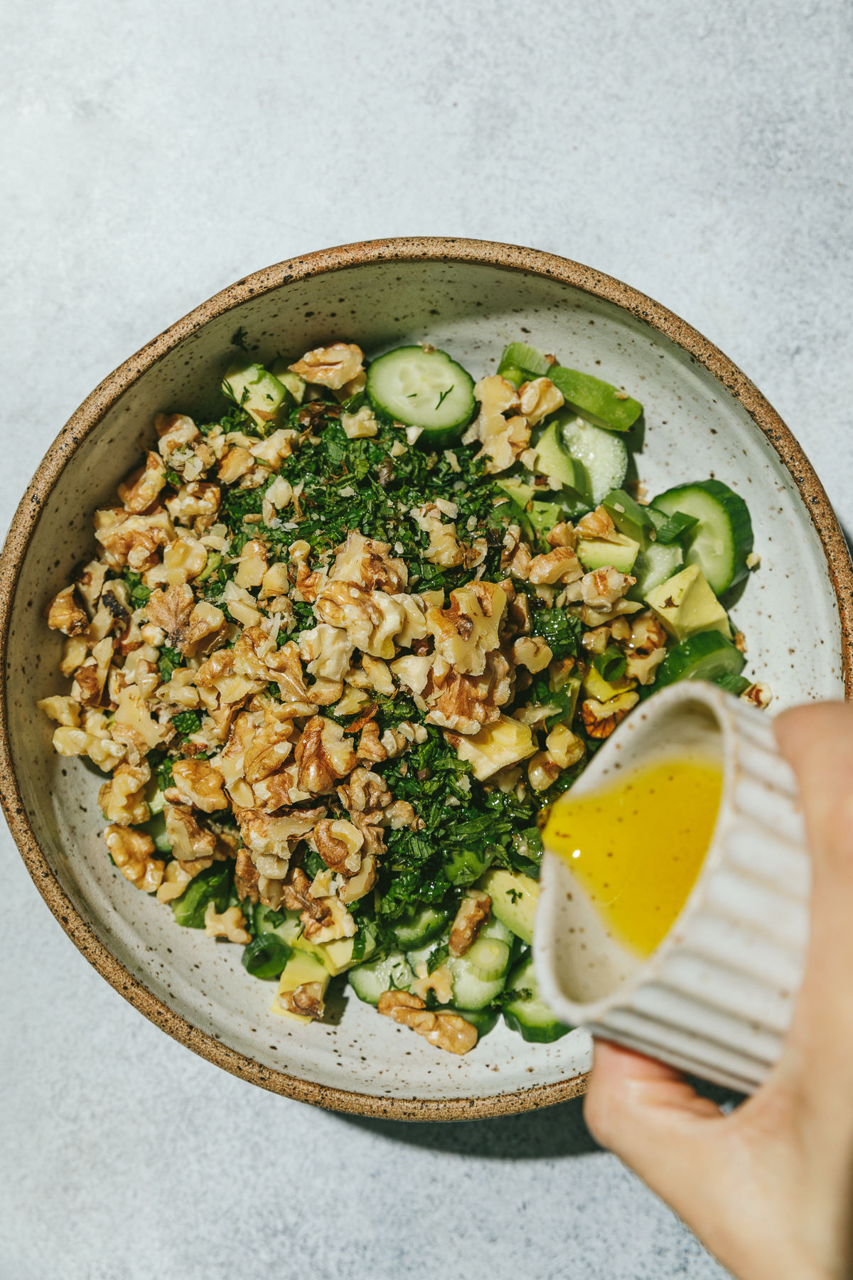 making persian cucumber salad