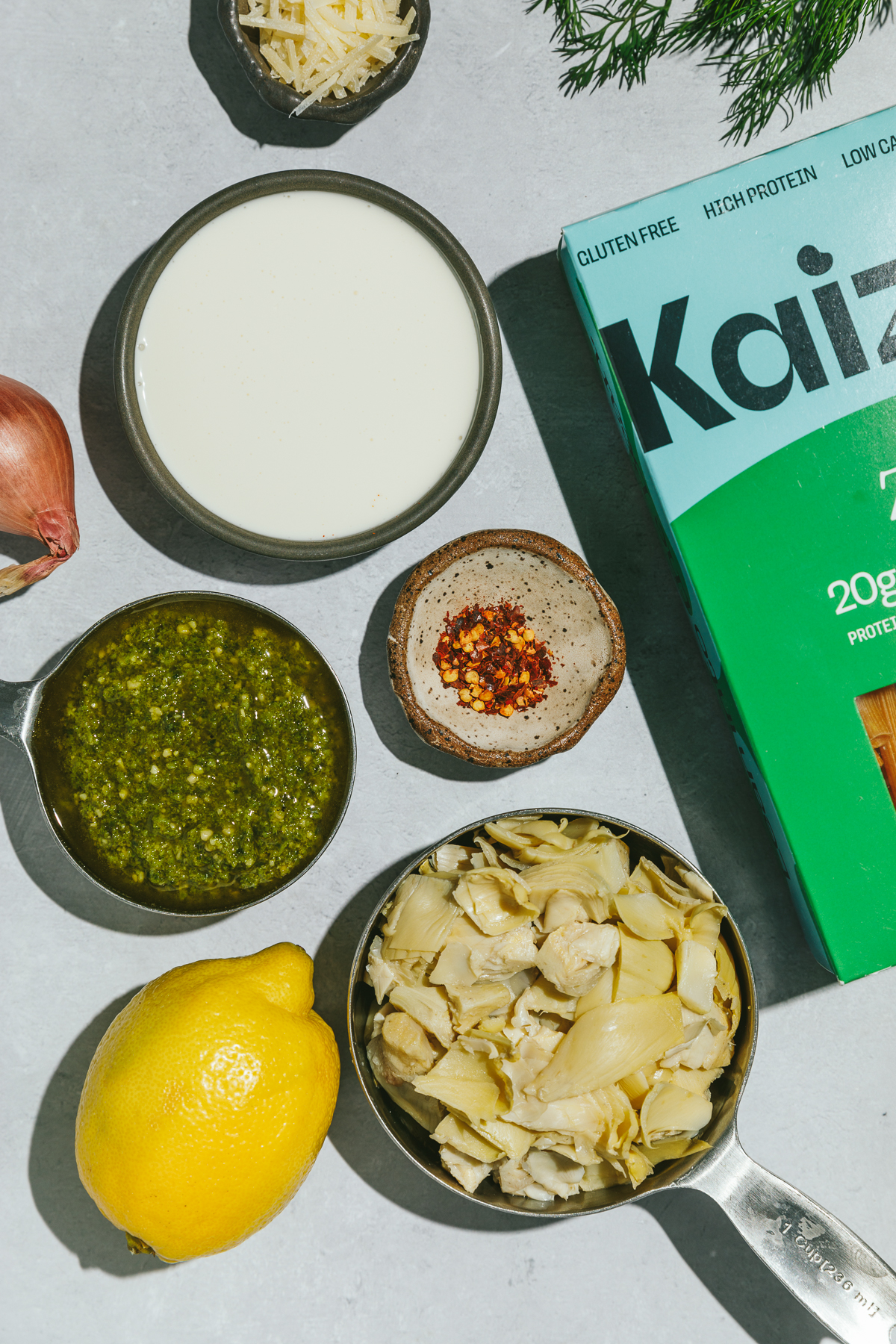 spinach artichoke pasta ingredients